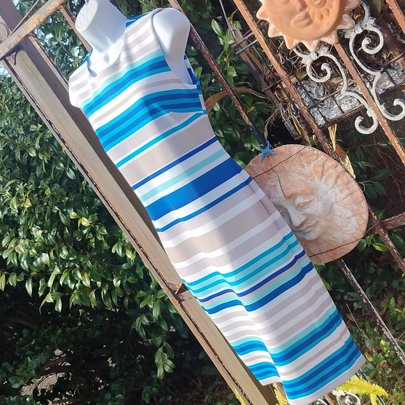 Calvin Klein New Size 8 Striped Dress - Picture 5 of 7